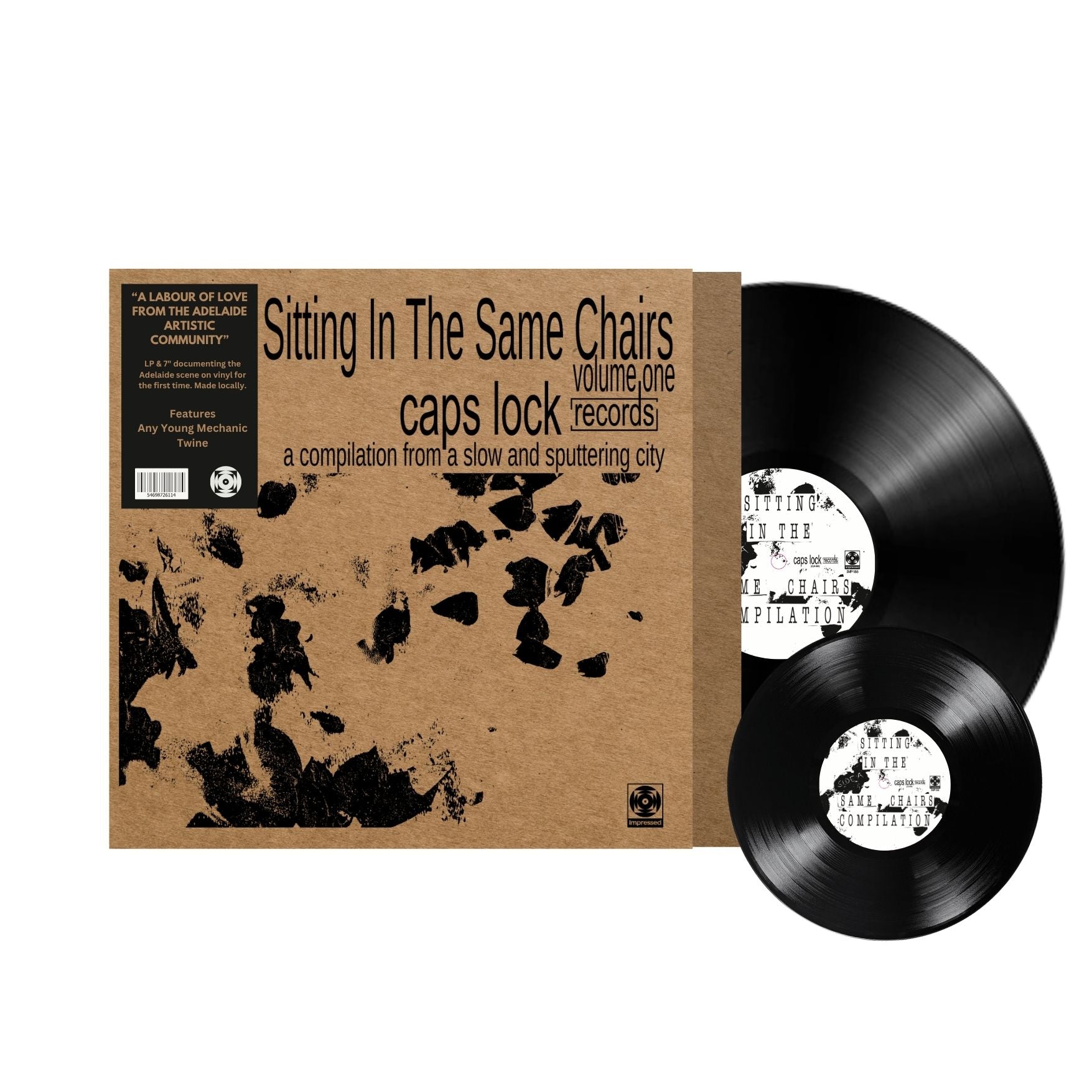 Caps Lock Compilation - Sitting In The Same Chairs - Vinyl LP + Bonus 7"