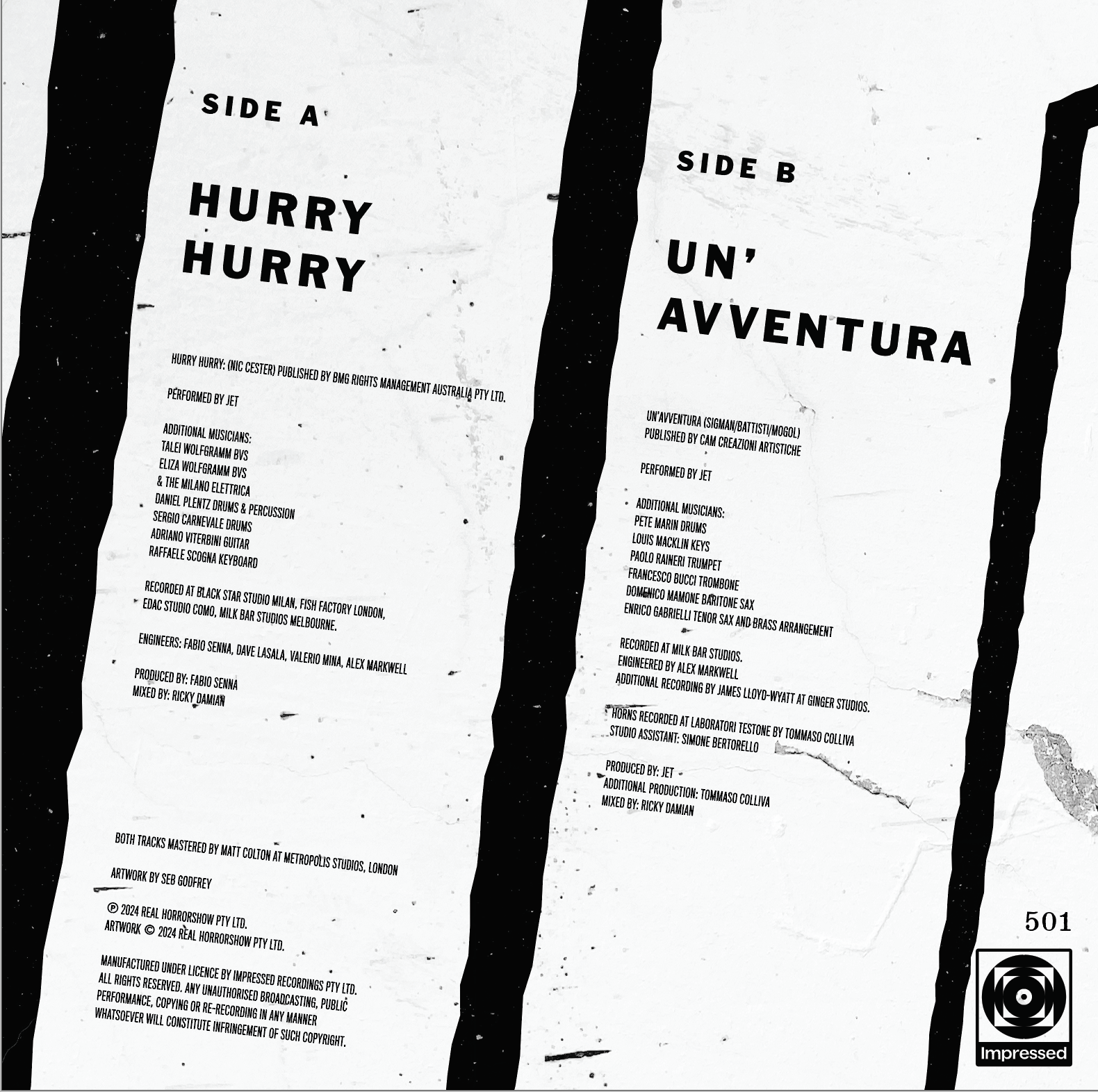 JET - HURRY HURRY 7" - VINYL