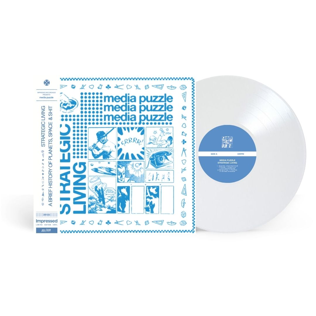 Media Puzzle - Strategic Living/A Brief History Of Planets, Space and Shit - DBL EP Vinyl