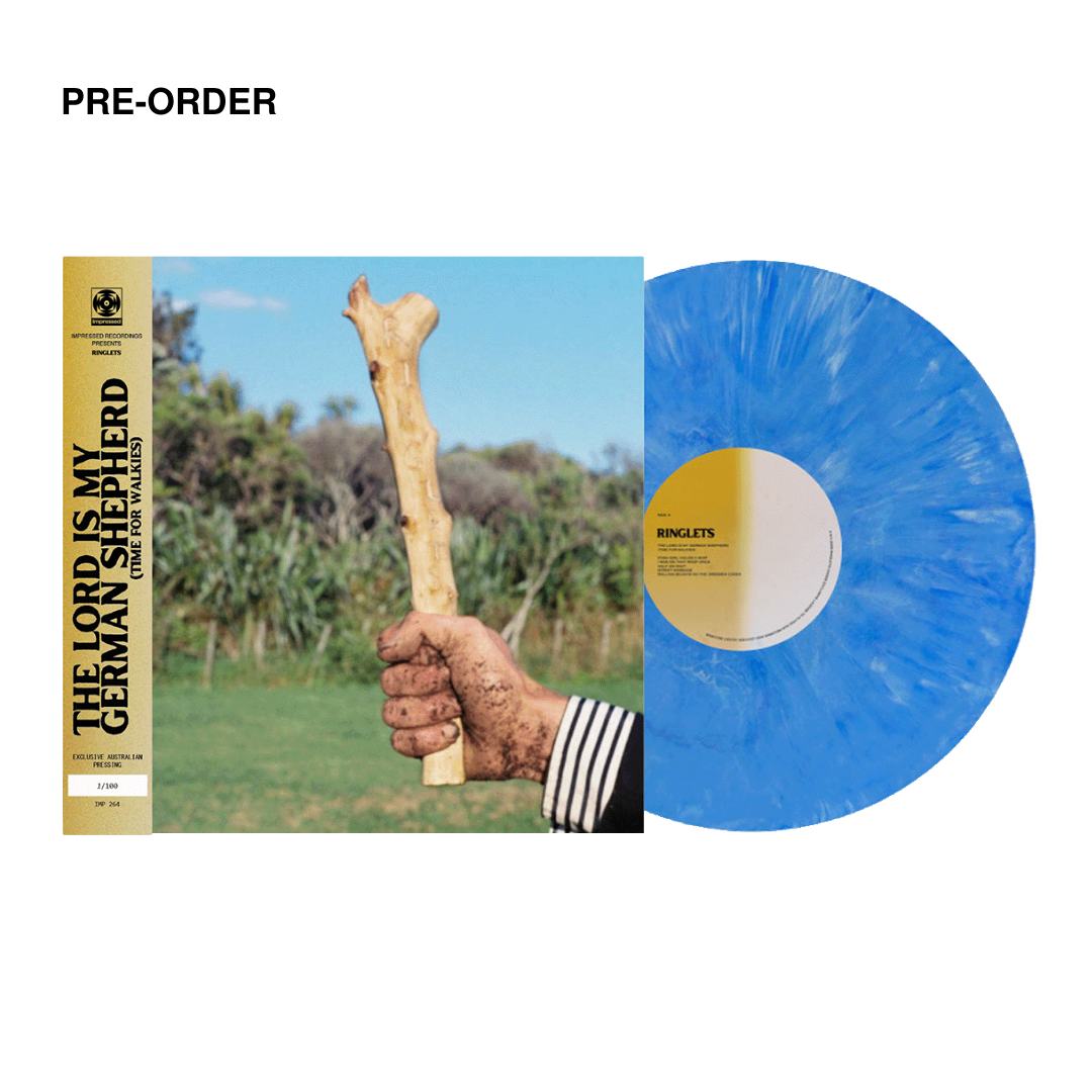 RINGLETS - The Lord Is My German Shepherd (TIME FOR WALKIES) - EXCLUSIVE  BLUE MARBLE VINYL LP